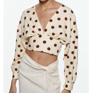 Zara Polka Dot Top
